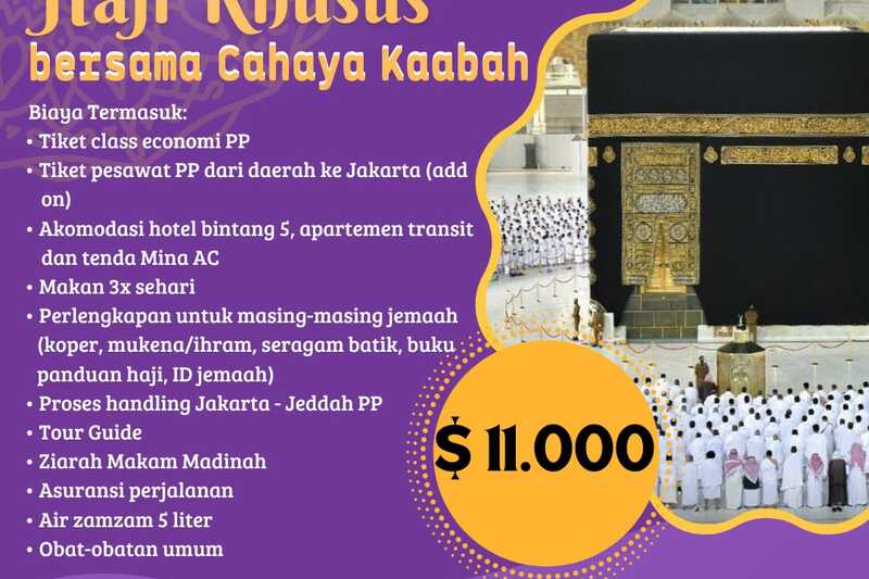 Haji Plus - Seat Haji Plus Terbatas Tunggu Apa Lagi Ayo Daftar Sekarang Juga! | Cahaya Kaabah | Cibubur | 0812 1931 5458 Haji Plus - Seat Haji Plus Terbatas Tunggu Apa Lagi Ayo Daftar Sekarang Juga! | Cahaya Kaabah | Cibubur | 0812 1931 5458