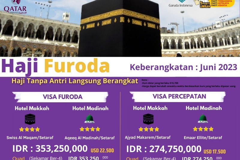 Haji Furoda - Haji langsung berangkat, Yuk Buruan Daftar Sekarang! | Cahaya Kaabah Travel Serang | 081219315458