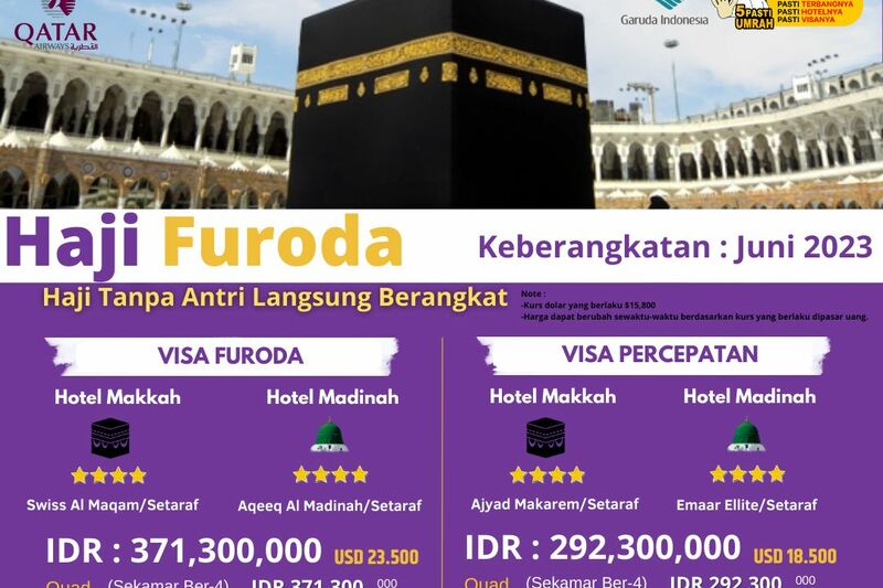 Haji Furoda - Haji langsung berangkat, Yuk Buruan Daftar Sekarang! | Cahaya Kaabah Travel Cianjur | 081219315458