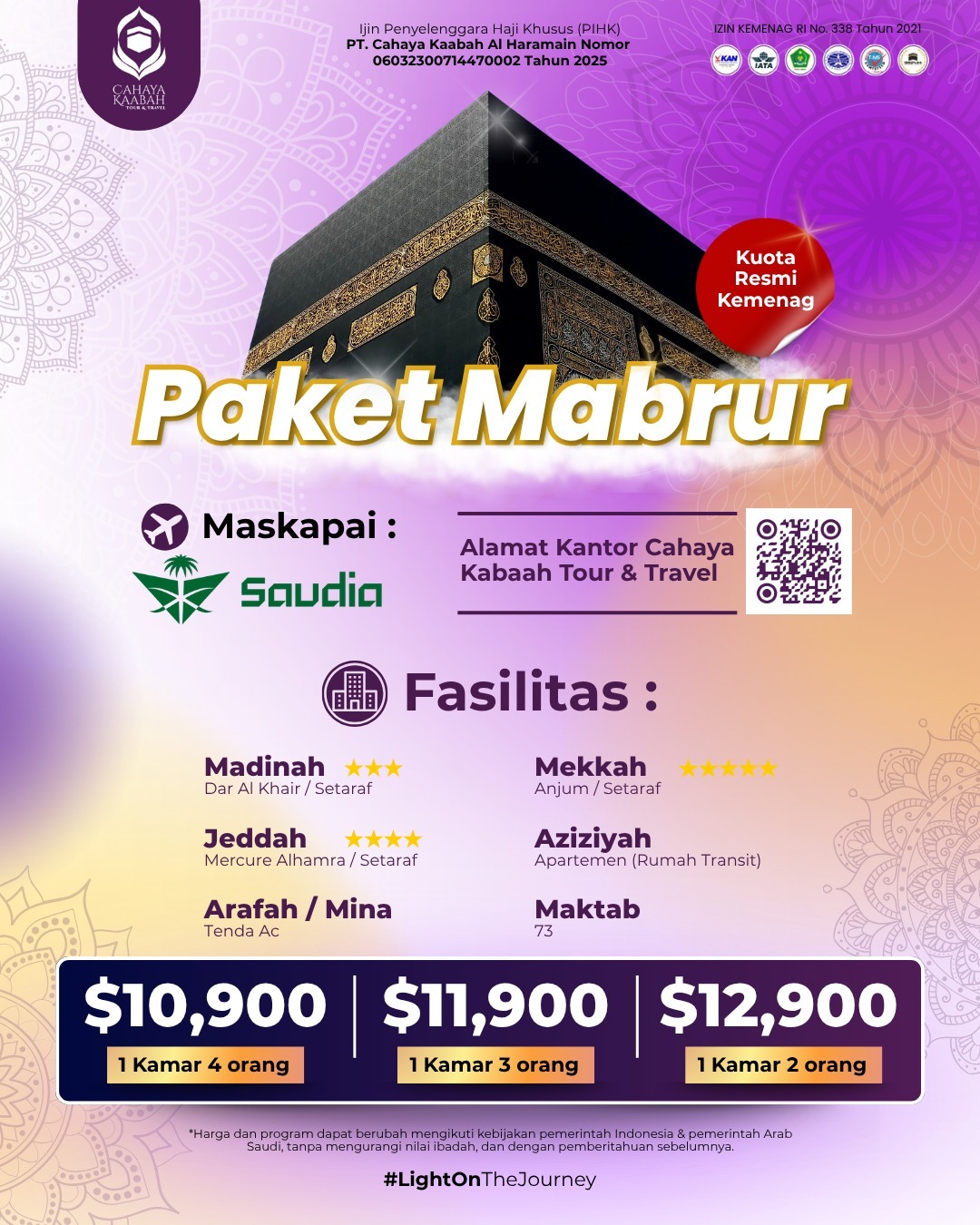 DAFTAR HAJI PLUS $10.900 MEMBAYAR DP LANGSUNG DAPAT NO PORSI RESMI KEMENAG RI DI MEDAN, DELI SERDANG, LUBUK PAKAM, SIANTAR, SUMATERA UTARA - CAHAYA KAABAH 081219315458 DAFTAR HAJI PLUS $10.900 MEMBAYAR DP LANGSUNG DAPAT NO PORSI RESMI KEMENAG RI DI MEDAN, DELI SERDANG, LUBUK PAKAM, SIANTAR, SUMATERA UTARA - CAHAYA KAABAH 081219315458