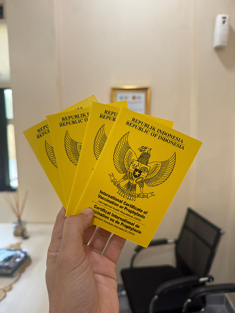 Sertifikasi Buku Kuning (Meningitis) kini beralih ke digital, yakni Sertifikat Vaksinasi Internasional Secara Eletronik (e-ICV)