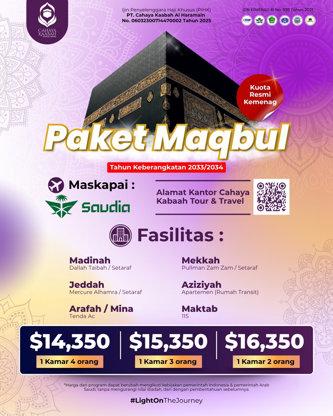 Paket Haji Maqbul 2033/2034 | 1 MEI 2033 START JAKARTA | HUB : 0895 0888 4721 Paket Haji Maqbul 2033/2034 | 1 MEI 2033 START JAKARTA | HUB : 0895 0888 4721