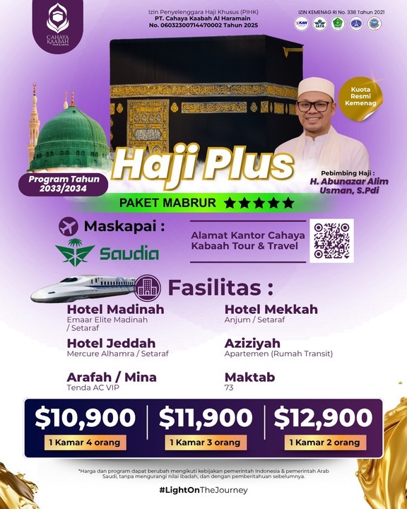Haji Plus Paket Mabrur 2033/2034 | Banten | Hub : 085692463920 Haji Plus Paket Mabrur 2033/2034 | Banten | Hub : 085692463920