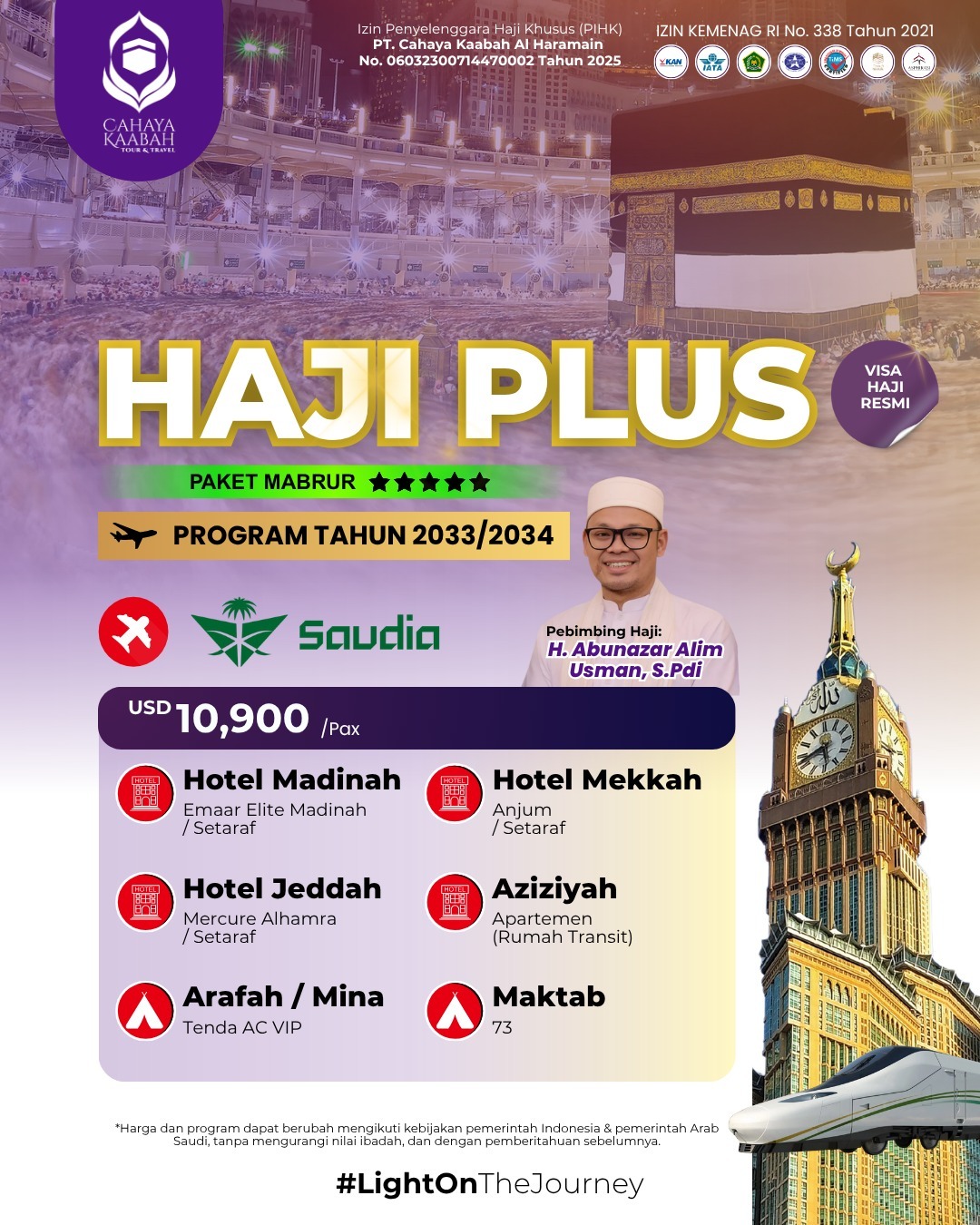 HAJI PAKET MABRUR 2033/2034 | BANDUNG | HUB 0895 0888 4721 