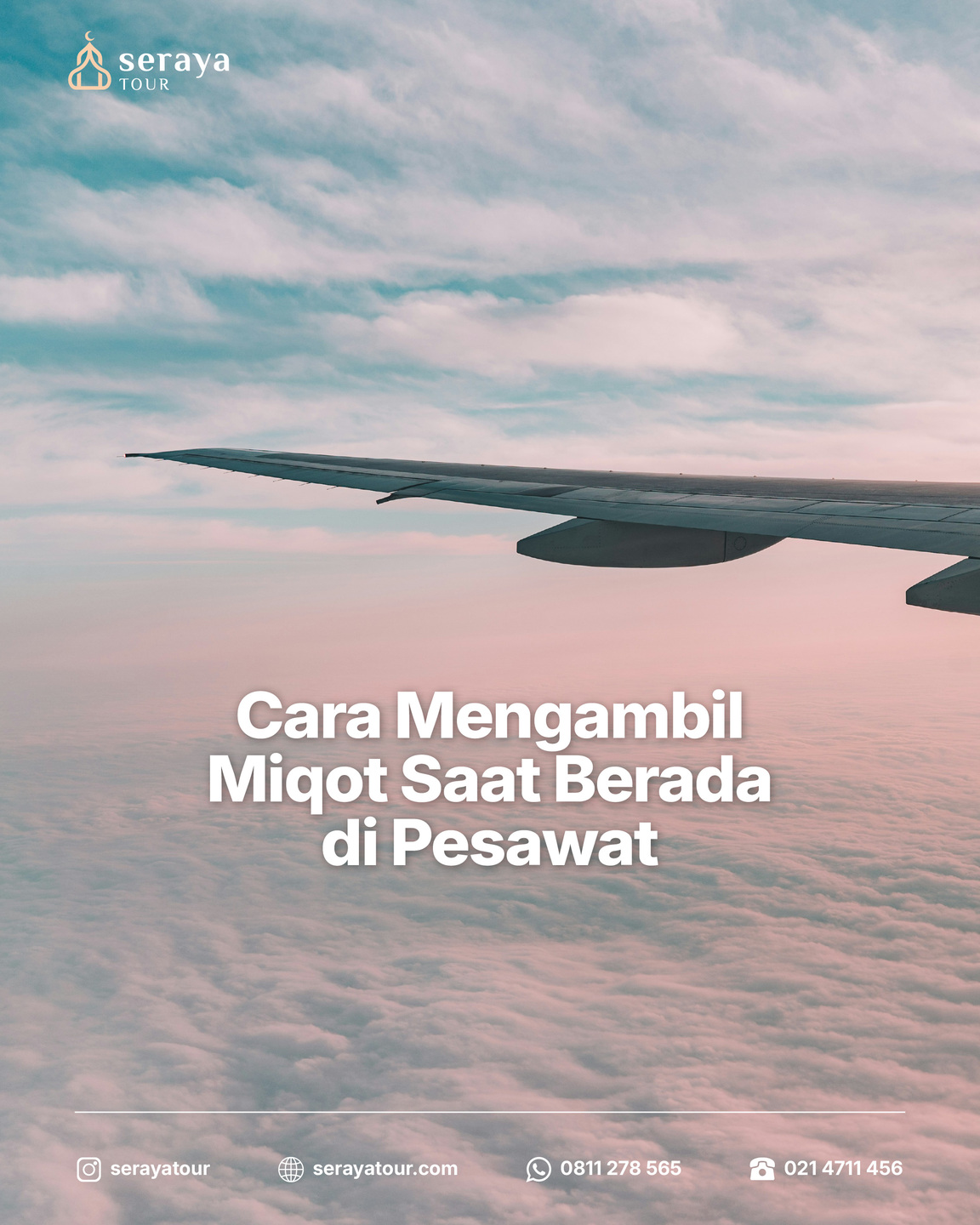 Cara Mengambil Miqot Saat Berada di Pesawat