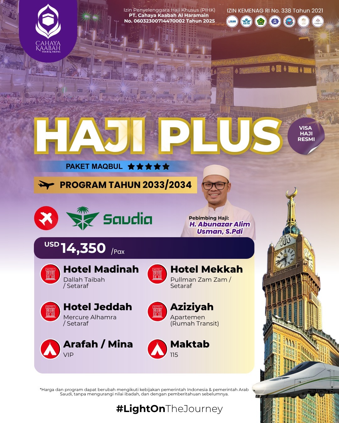 HAJI PAKET MAQBUL 2033/2034 | BANDUNG | HUB 0895 0888 4721 