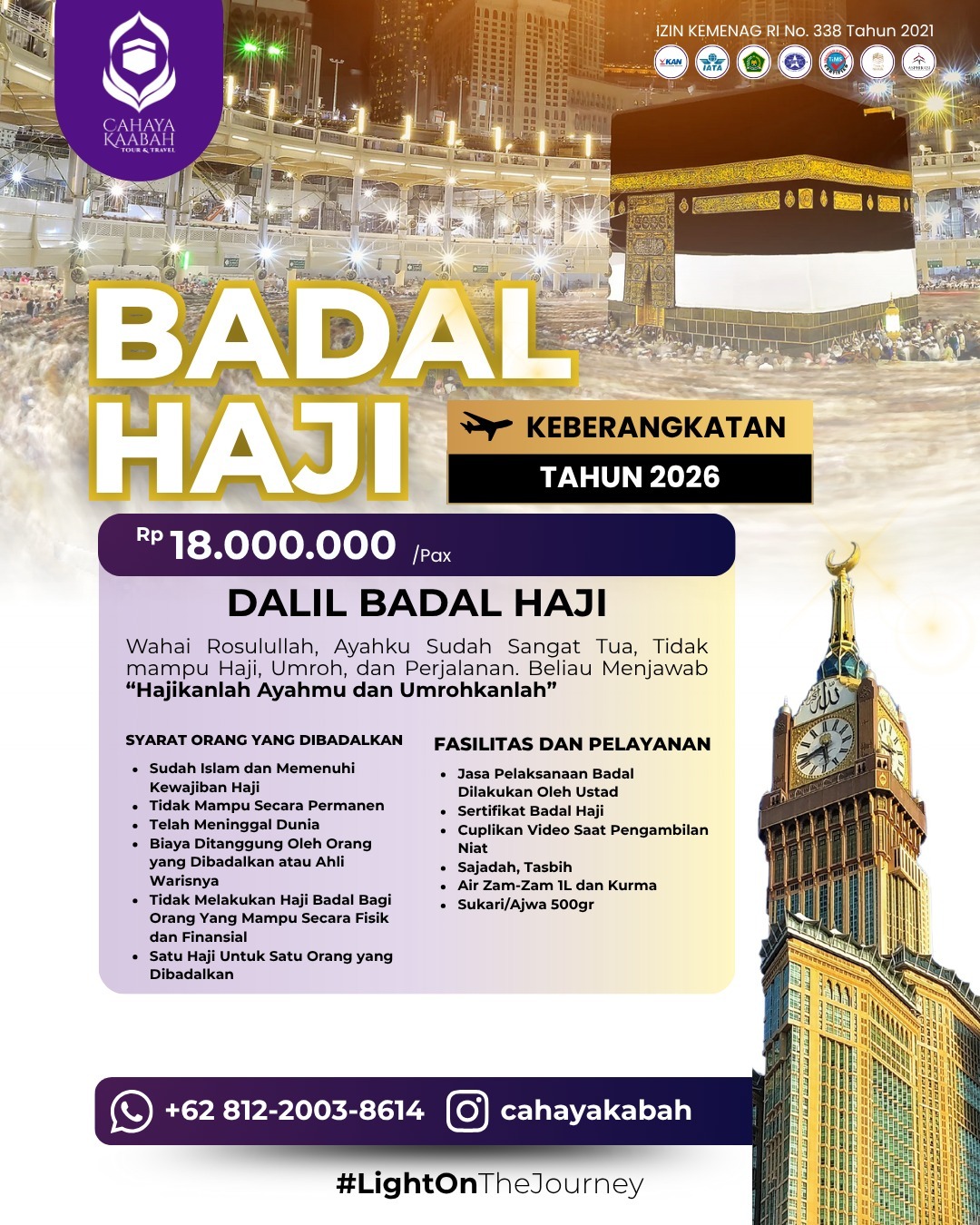 Badal Haji 2026 – Solusi Khusus untuk Orang Tercinta yang Belum Berkesempatan Berhaji | Cianjur | Hub 0895 0888 4721 