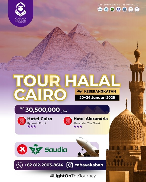 Tour Halal Cairo – Liburan Seru Dari Cahaya Kaabah Tour & Travel | Serang | Hub : 085692463920