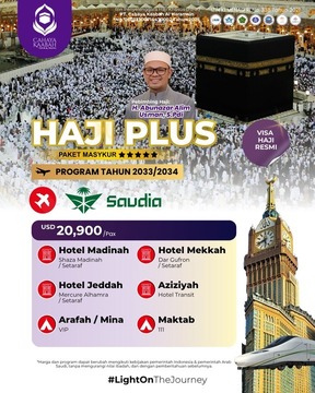 Haji Plus dengan Layanan Saudia – PT Cahaya Kaabah Hadirkan Pengalaman Istimewa 