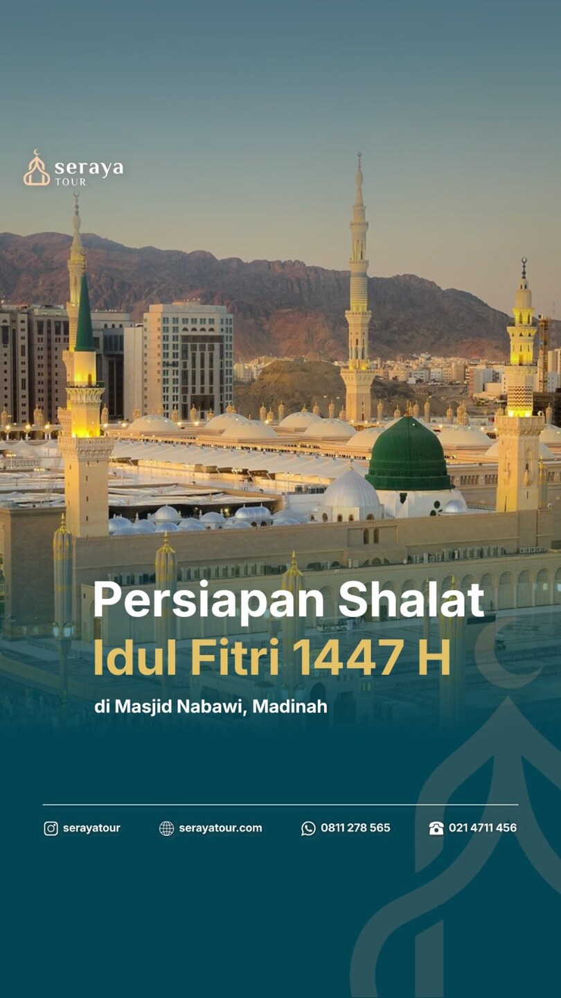 Persiapan Shalat Idulfitri 1447 H di Masjid Nabawi