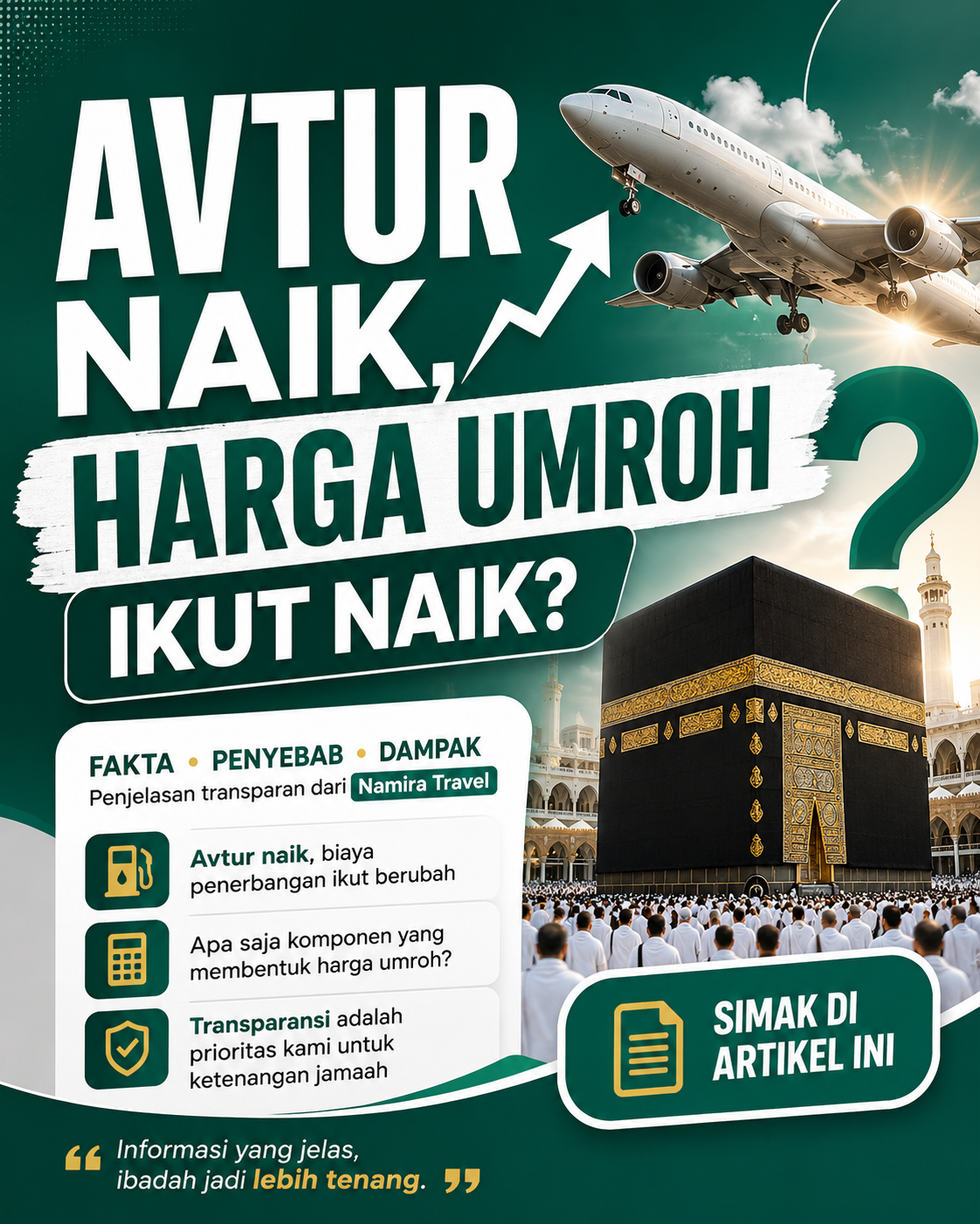 ๐จ AVTUR NAIK, HARGA UMROH IKUT NAIK? ๐จ AVTUR NAIK, HARGA UMROH IKUT NAIK?