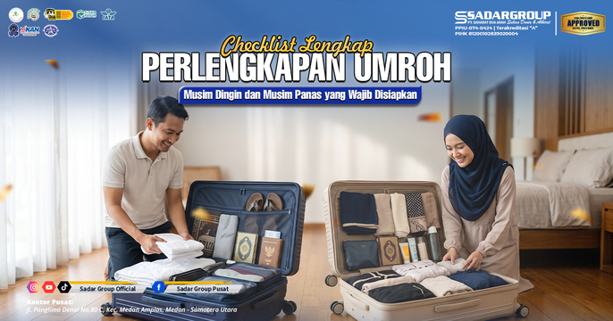 Checklist Lengkap Perlengkapan Umroh Musim Dingin dan Musim Panas yang Wajib Disiapkan