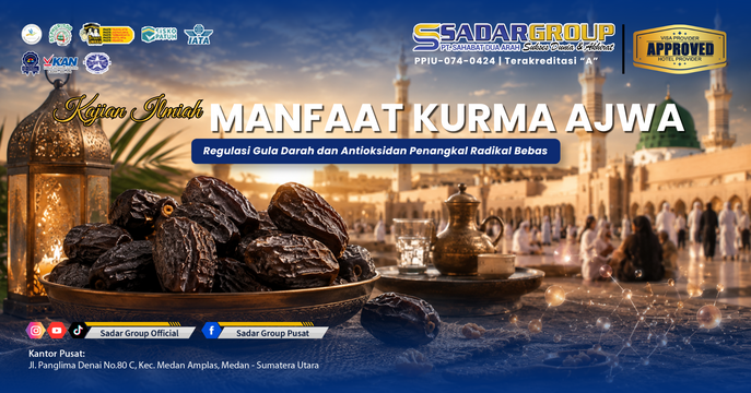 Kajian Ilmiah Manfaat Kurma Ajwa: Regulasi Gula Darah & Stamina Jemaah Umroh