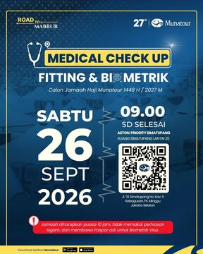 Persiapan Haji 2027 Dimulai, Munatour Gelar Medical Check Up Calon Jemaah Haji 1448 H