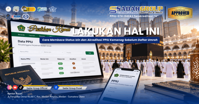 Cara Cek Status Izin PPIU Travel Umroh di Aplikasi Haji Pintar (Satu Haji)