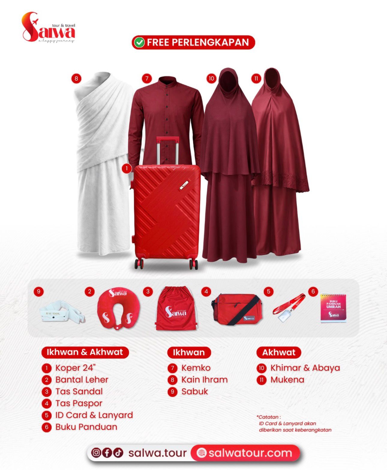 Free Perlengkapan Umrah Salwa Tour