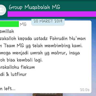 testimonial group keberangkatan Maret 2019 bersama ustadz Fachrudin Nu'man 3

