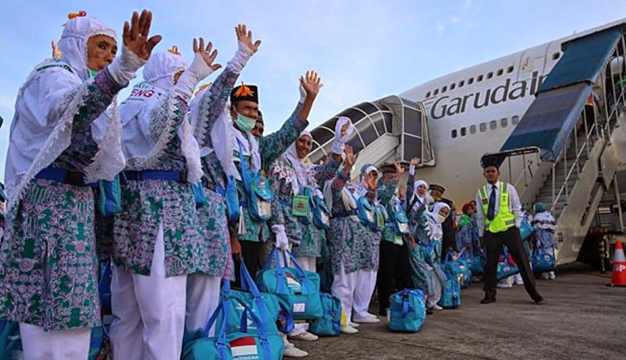 Keberangkatan jamaah umroh, sumber setkab.go.id
