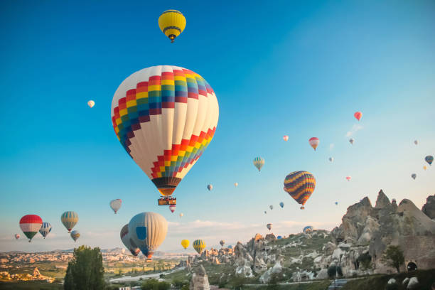 keindahan balon udara yang ada di Cappadocia. sumber: istockphoto.com