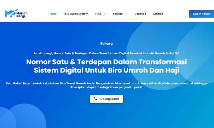 Software Management Travel Umroh, Sumber: muslimpergi.com