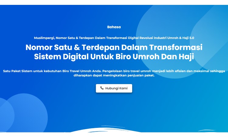 Sistem Digital Biro Umroh dan Haji, Sumber: muslimpergi.com