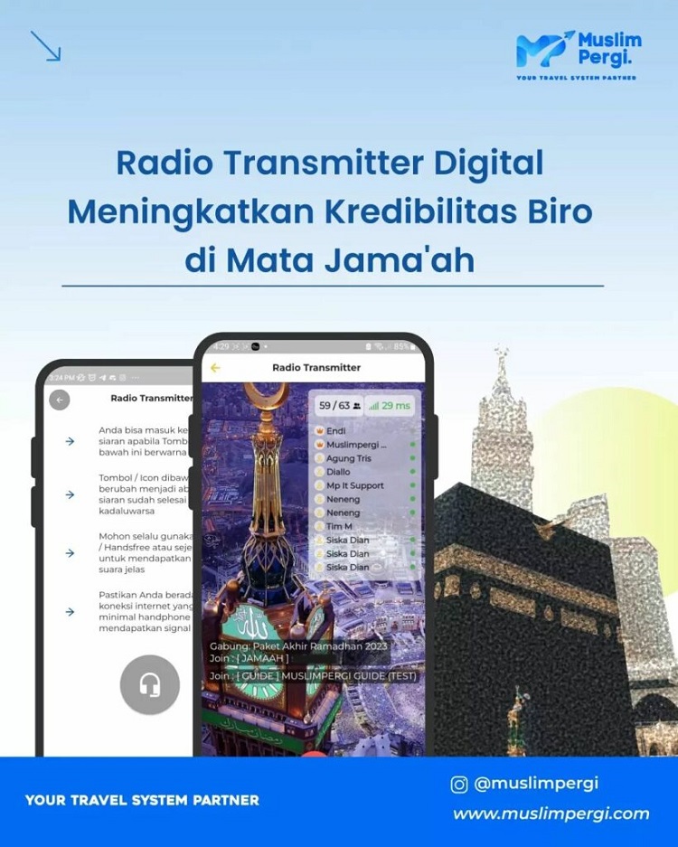 Tampilan aplikasi RTGS dari Muslim Pergi, Sumber: muslimpergi.com