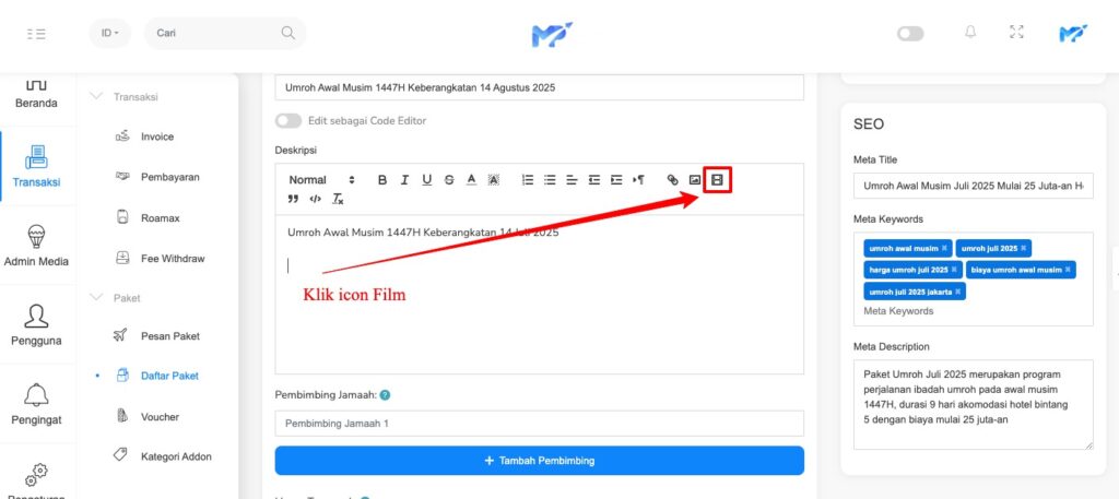 Klik icon film di toolbar, Sumber: dokumentasi pribadi