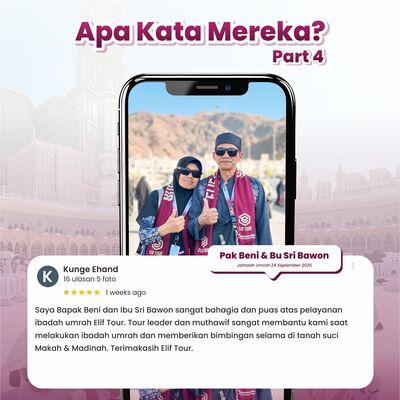 PAK BENI & BU SRI BAWON - JAMAAH UMRAH 24 SEPTEMBER 2025