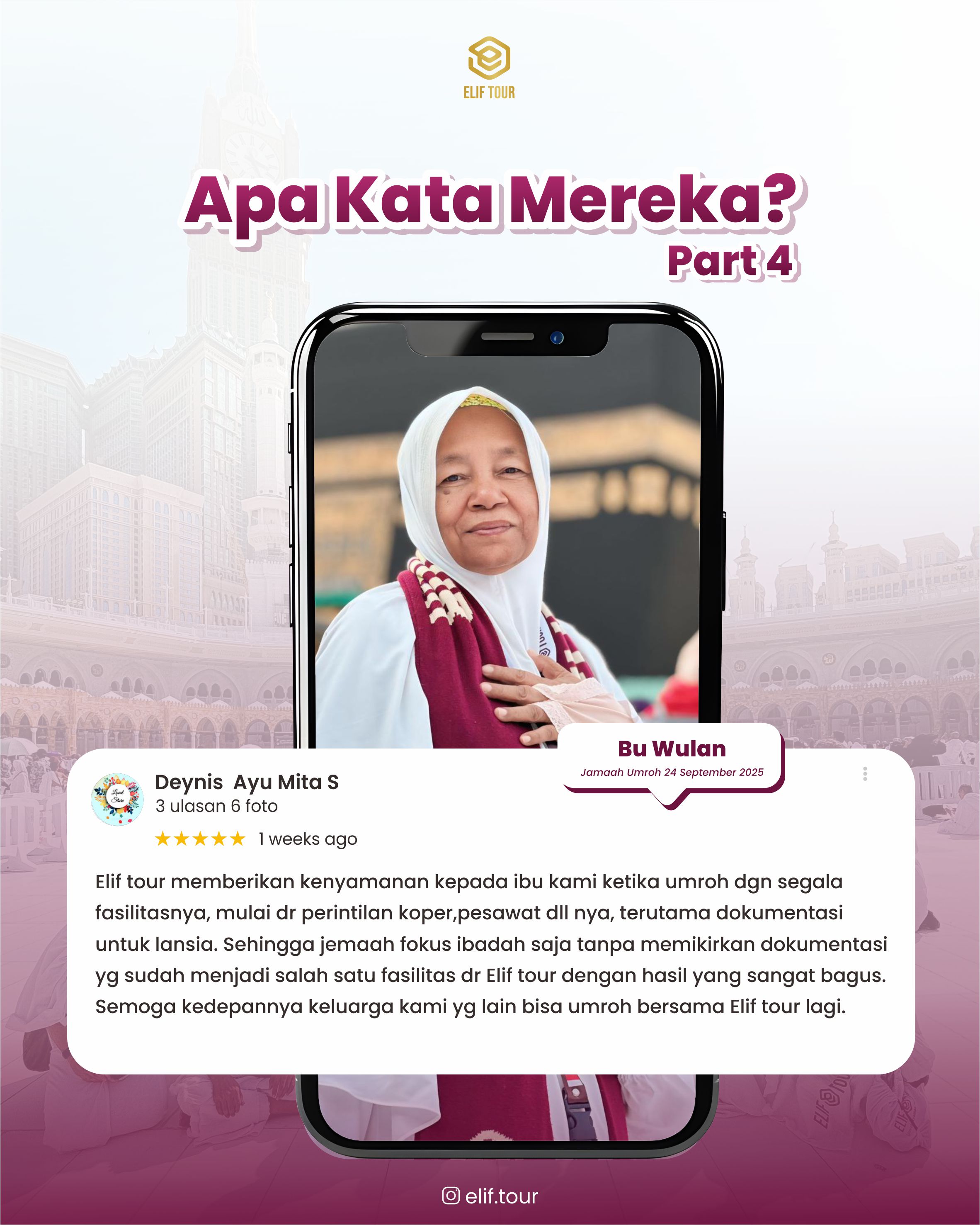 BU WULAN - JAMAAH UMRAH 24 SEPTEMBER 2025