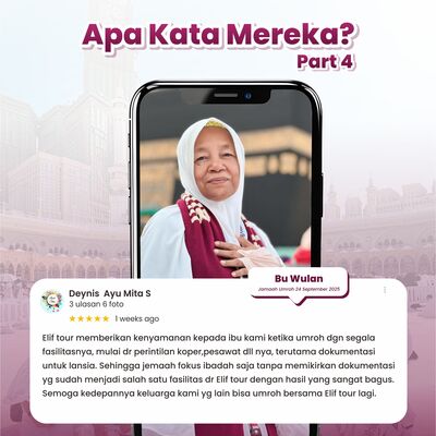 BU WULAN - JAMAAH UMRAH 24 SEPTEMBER 2025