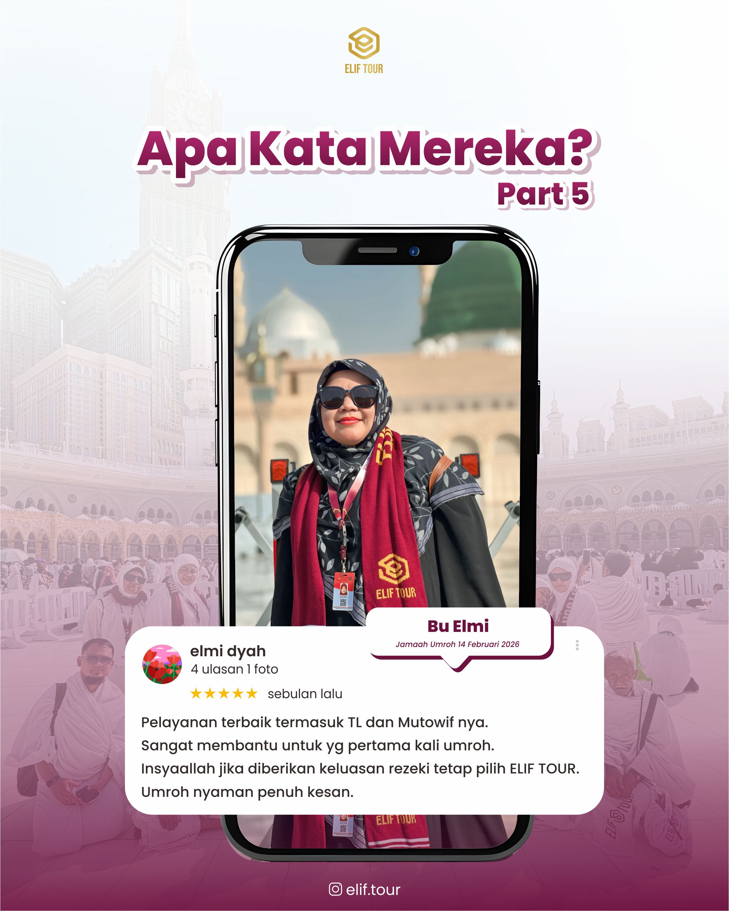 BU ELMI - JAMAAH UMRAH 14 FEBRUARI 2026