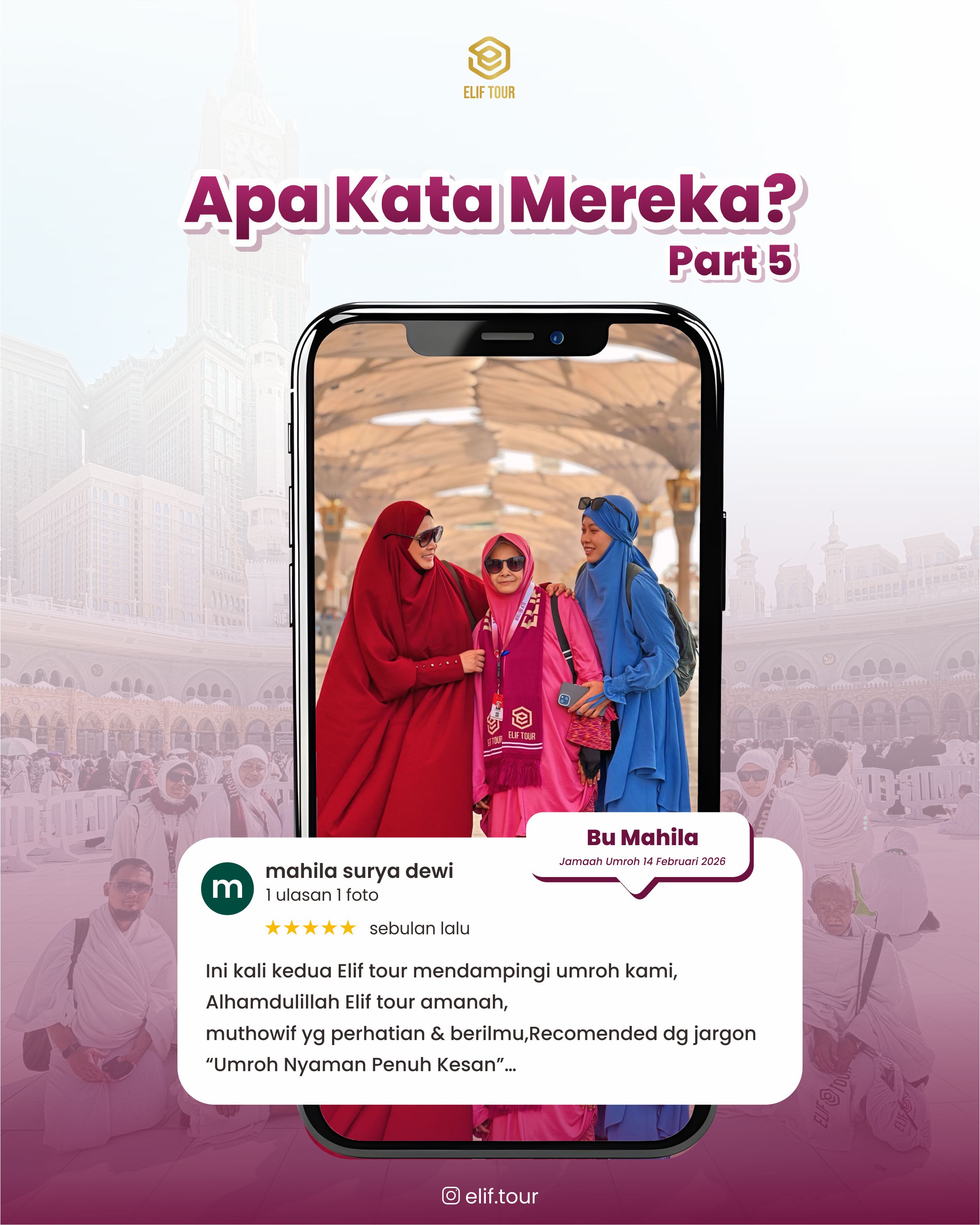 BU MAHILA - JAMAAH UMRAH 14 FEBRUARI 2026