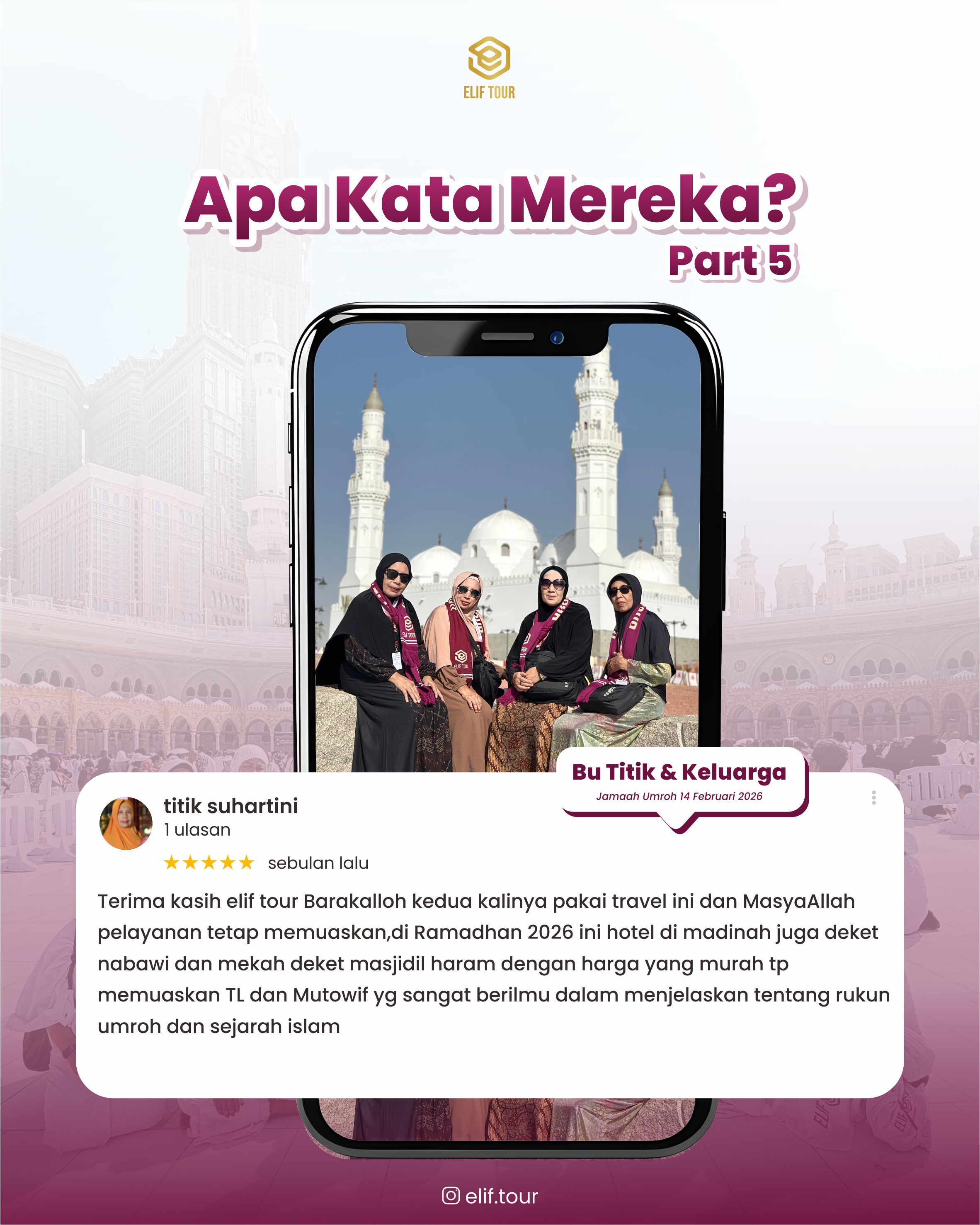 BU TITIK & KELUARGA - JAMAAH UMRAH 14 FEBRUARI 2026