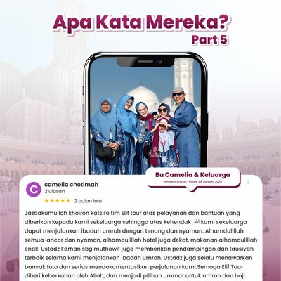 BU CAMELIA & KELUARGA - JAMAAH UMRAH 08 JANUARI 2026
