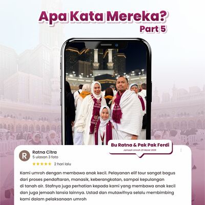 BU RATNA & PAK FERDI - JAMAAH UMRAH 29 MARET 2026