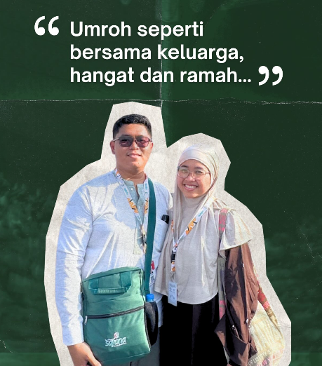 Yang membuat saya nyaman di safana adalah TL dan muthowwif spt teman sendiri, kami dibimbing namun dgn cara yang santai sehingga terasa spt ibadah bareng keluarga besar.