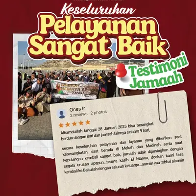 Testimoni Jamaah Umroh Elmarwa