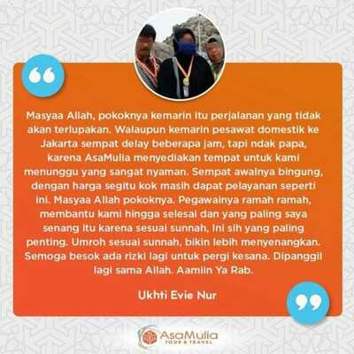TESTIMONI JAMAAH UKHTIE EVIE NUR