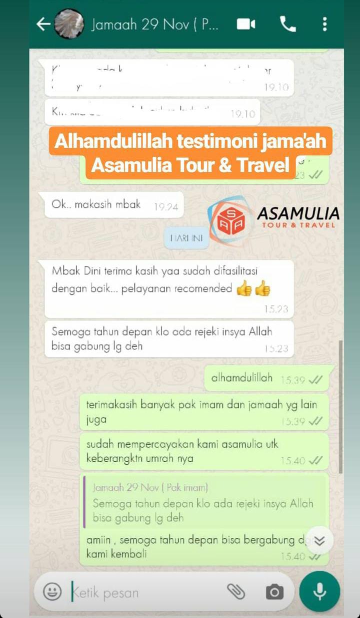 Testimoni Jamaah