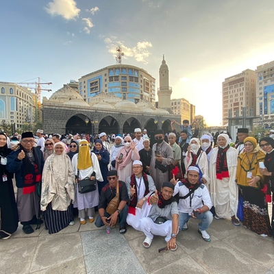 Foto grup Jemaah Umroh Talenta periode Januari 2023