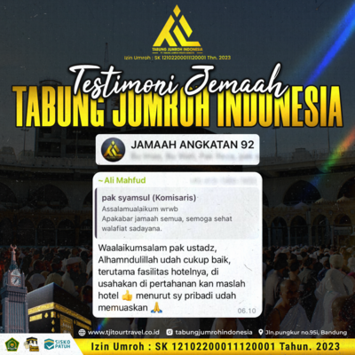 Testimoni Jemaah Umroh Angkatan 92