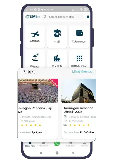 Aplikasi Daftar Umroh - Umi Tour Travel