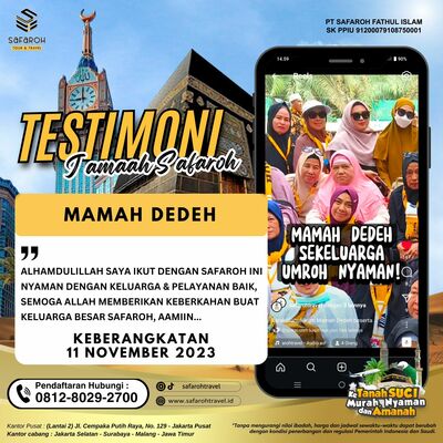 MAMAH DEDEH UMROH BERSAMA SAFAROH