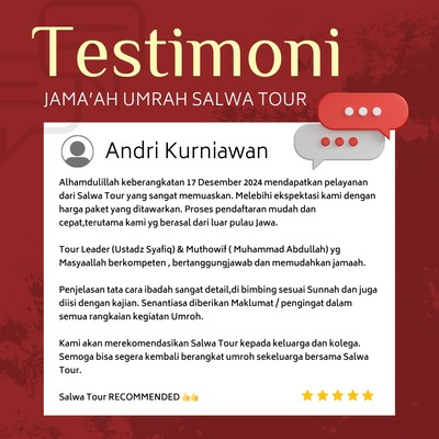 Pak Andri Kurniawan - Jamaah Umrah Muhasabah 17 DESEMBER 2024