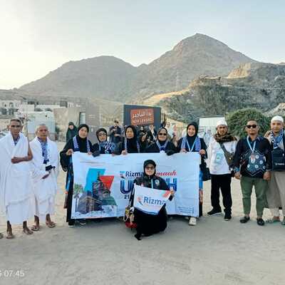 Jamaah Rizma Umroh melakukan  city tour kota makkah 
