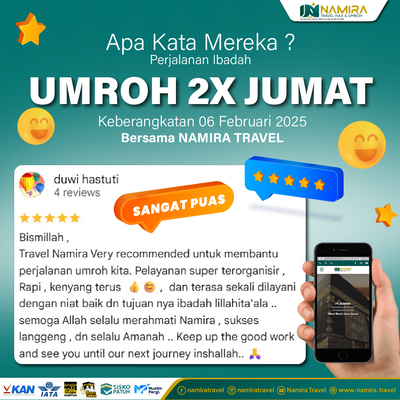 Testimoni Jamaah Umroh Program 2x Jumat Namira travel