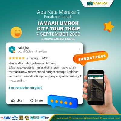 Testimoni Jamaah Umroh 07 September 2025