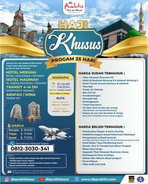HAJI KHUSUS KUOTA KEMENAG (MASA TUNGGU 5-7 TAHUN)