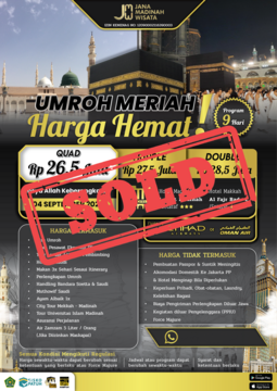 Umroh Meriah Harga Hemat Awal September 2024