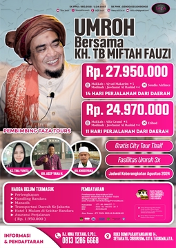 Umrah Bersama KH TB Miftah Fauzi 11 Hari